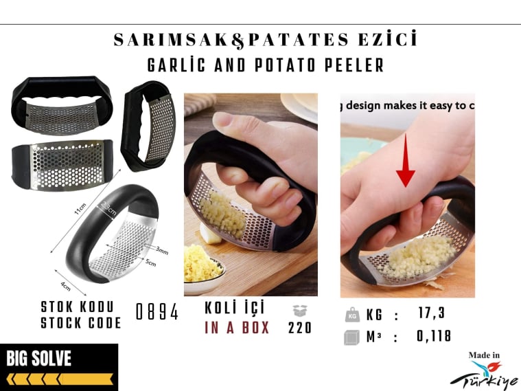 Sarımsak Ezici paslanmaz