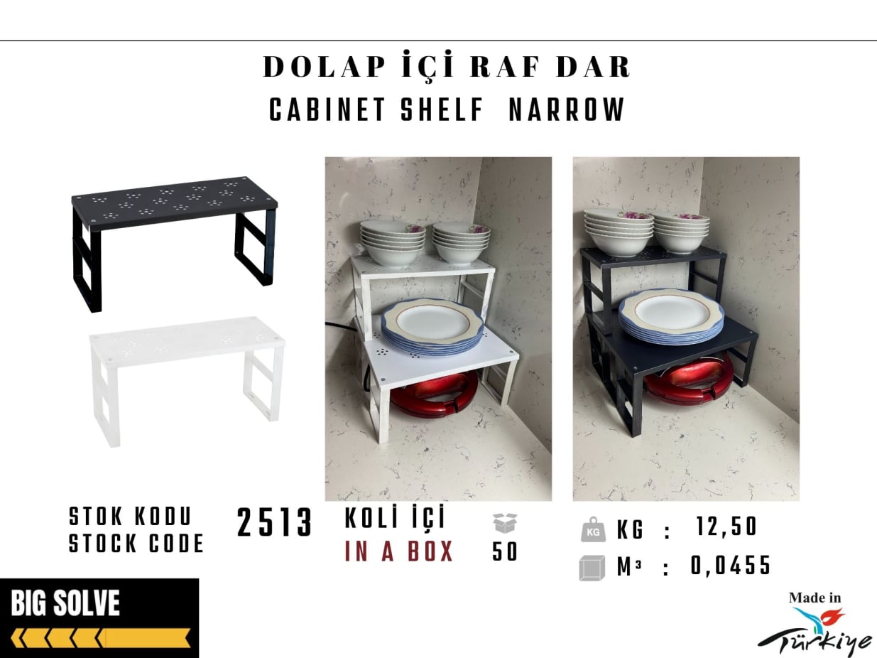 Big solve Dolap İçi Raf Çeşitleri
