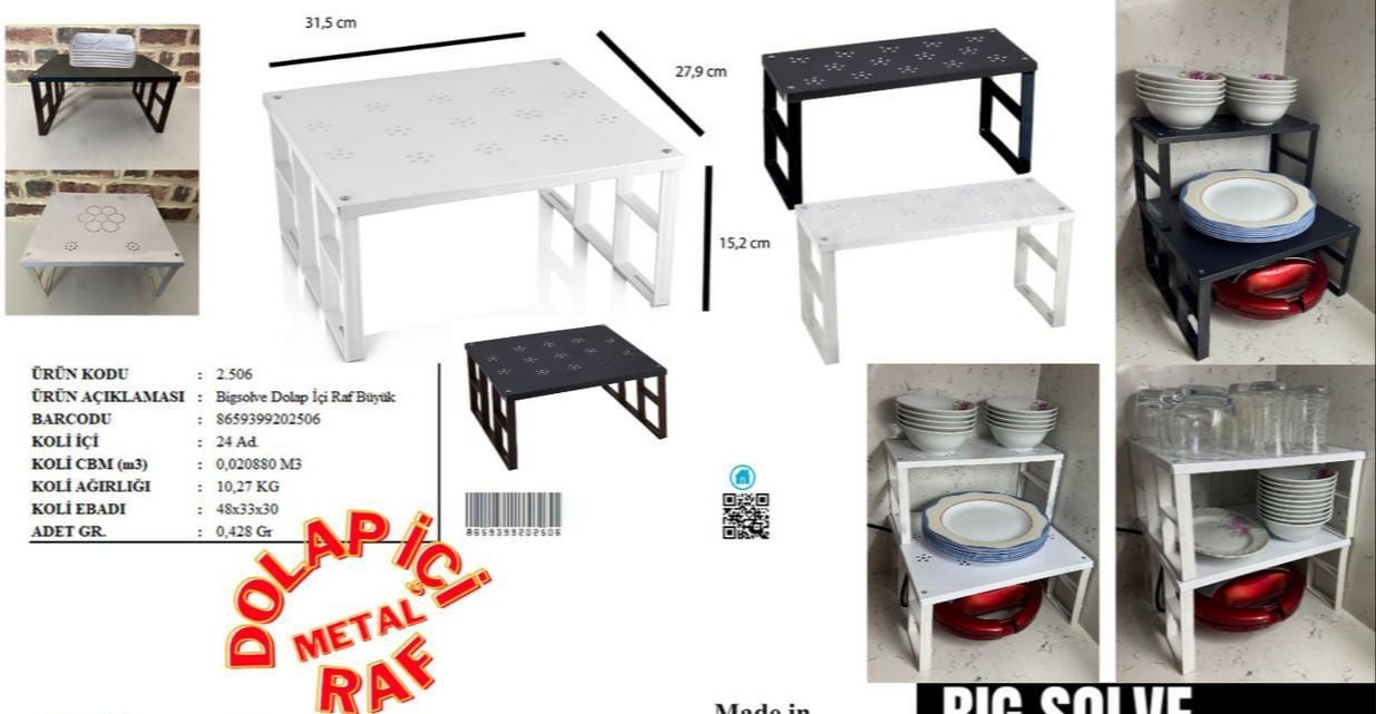 Big solve Dolap İçi Raf Çeşitleri